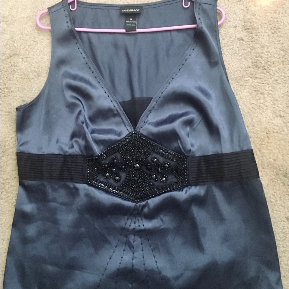 Beautiful Beaded Satin Top